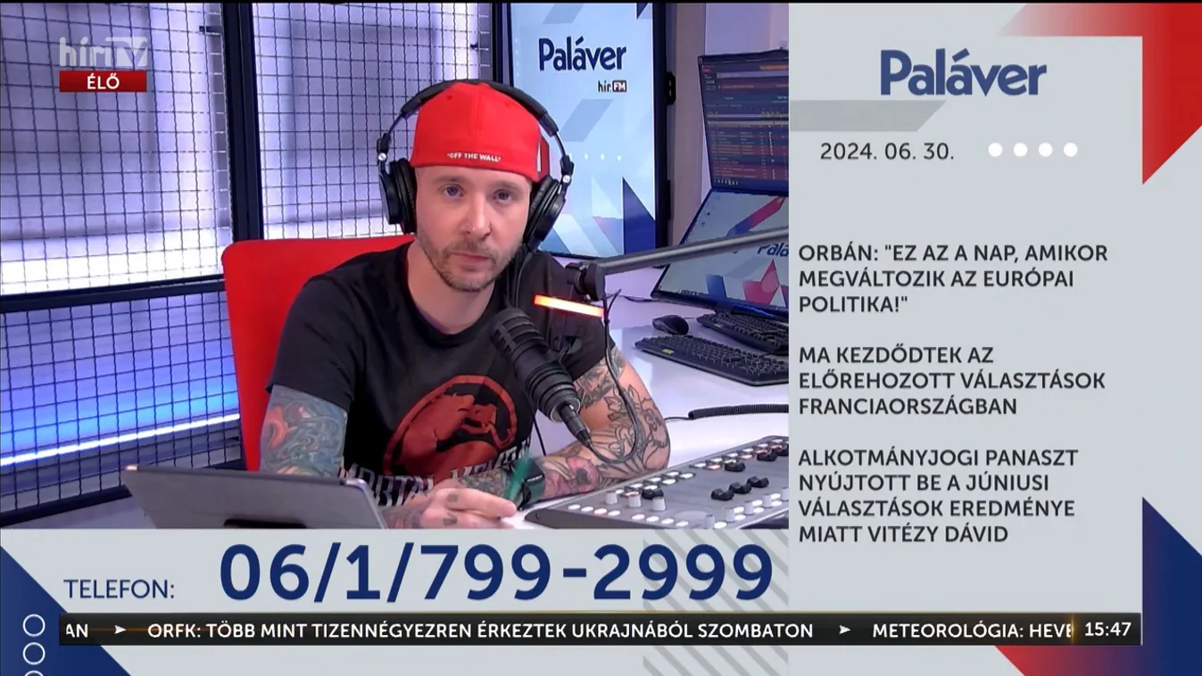 Paláver - Alkotmányjogi panaszt nyújtott be a júniusi választások eredménye miatt Vitézy Dávid + videó