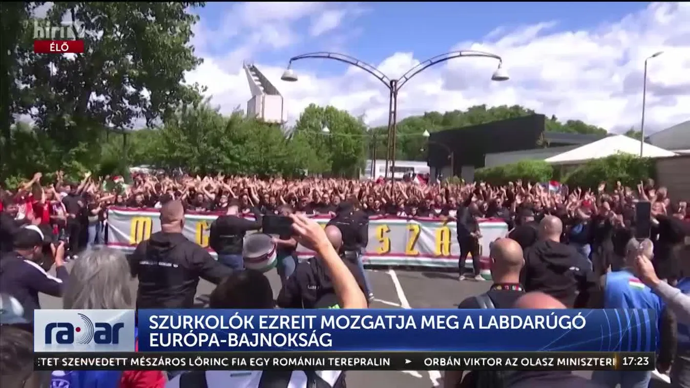 Radar - Szurkolók ezreit mozgatja meg a labdarúgó Európa-bajnokság