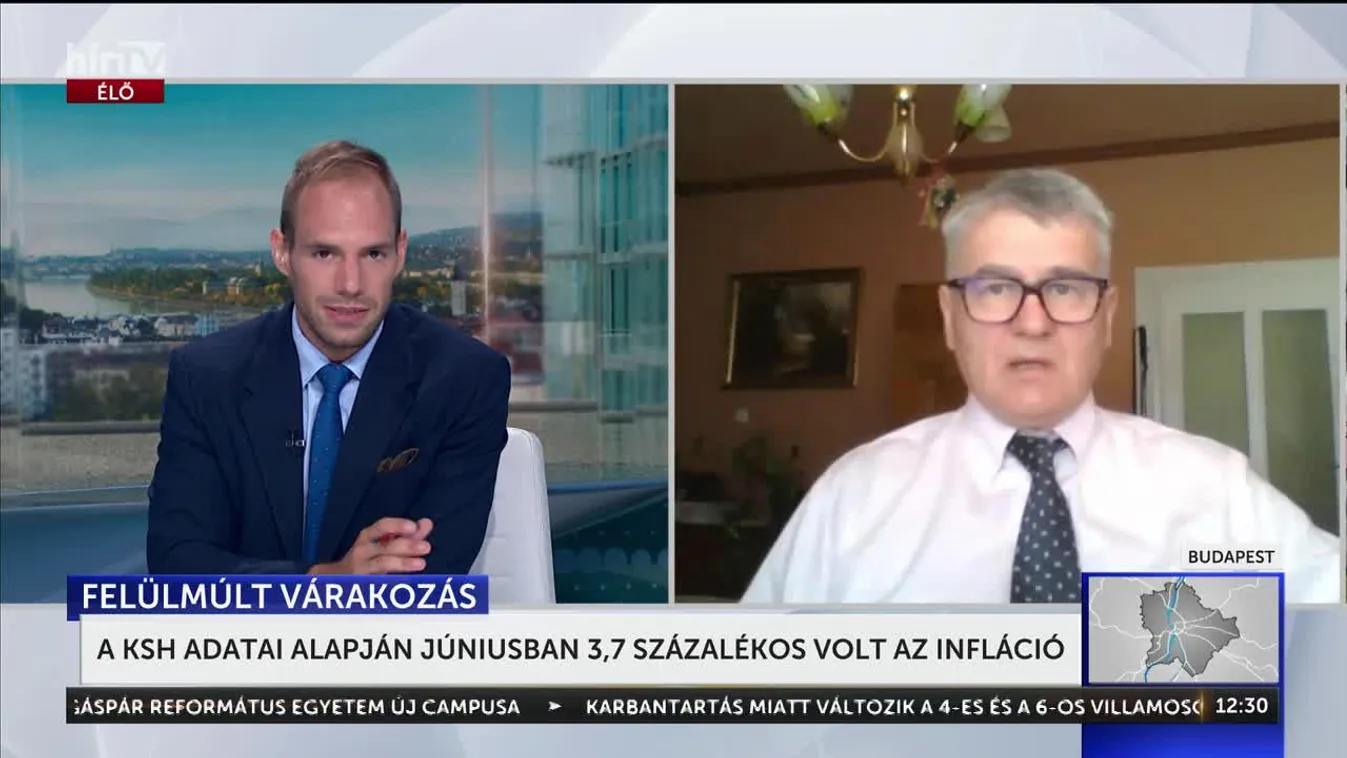 A KSH adatai alapján júniusban 3,7 százalékos volt az infláció