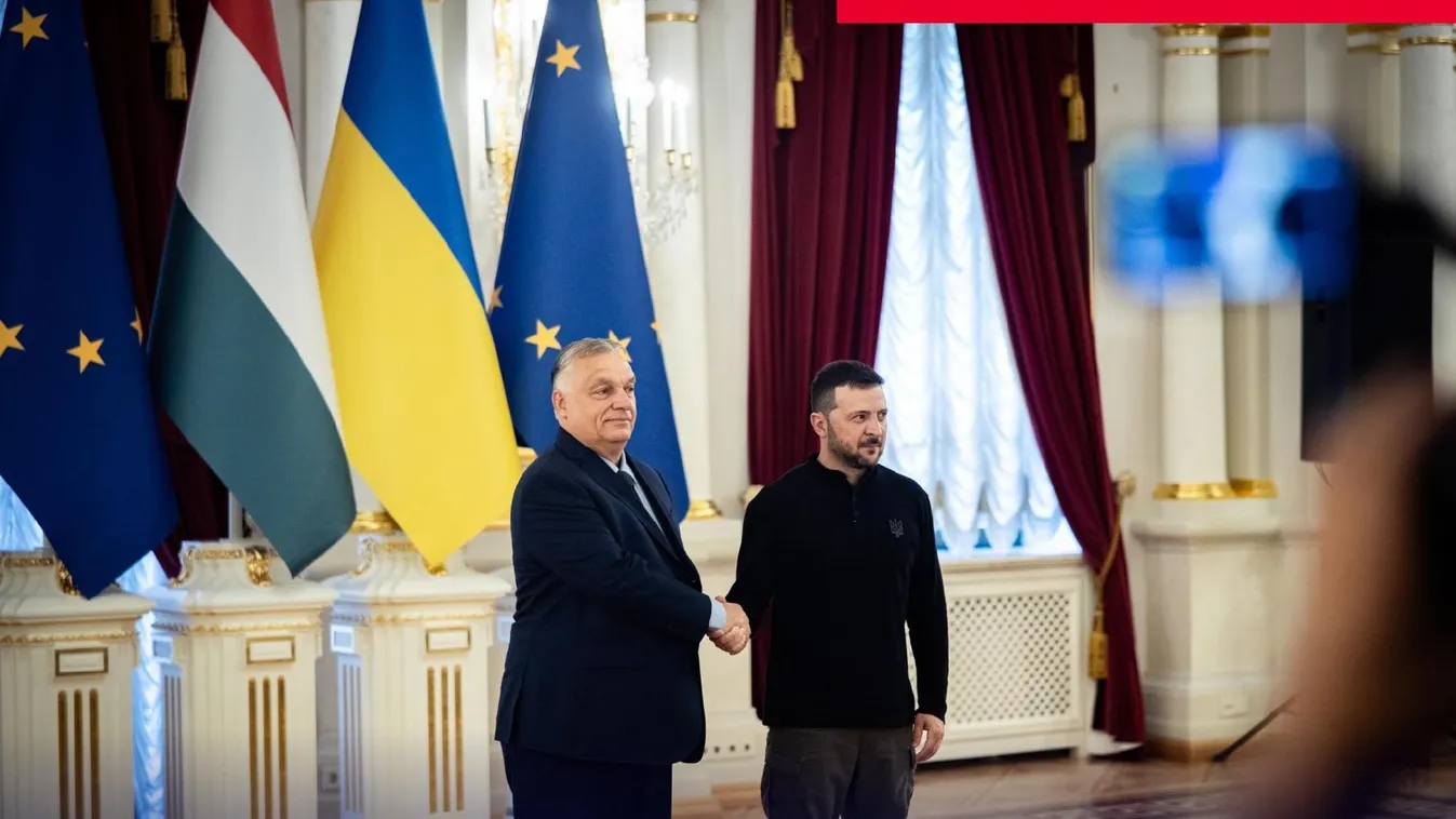 Az európai békéről tárgyal Orbán Viktor Volodimir Zelenszkijjel