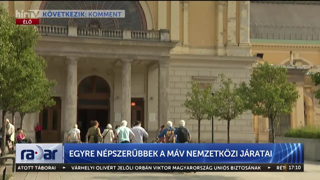 RADAR - EGYRE NÉPSZERŰBBEK A MÁV NEMZETKÖZI JÁRATAI
