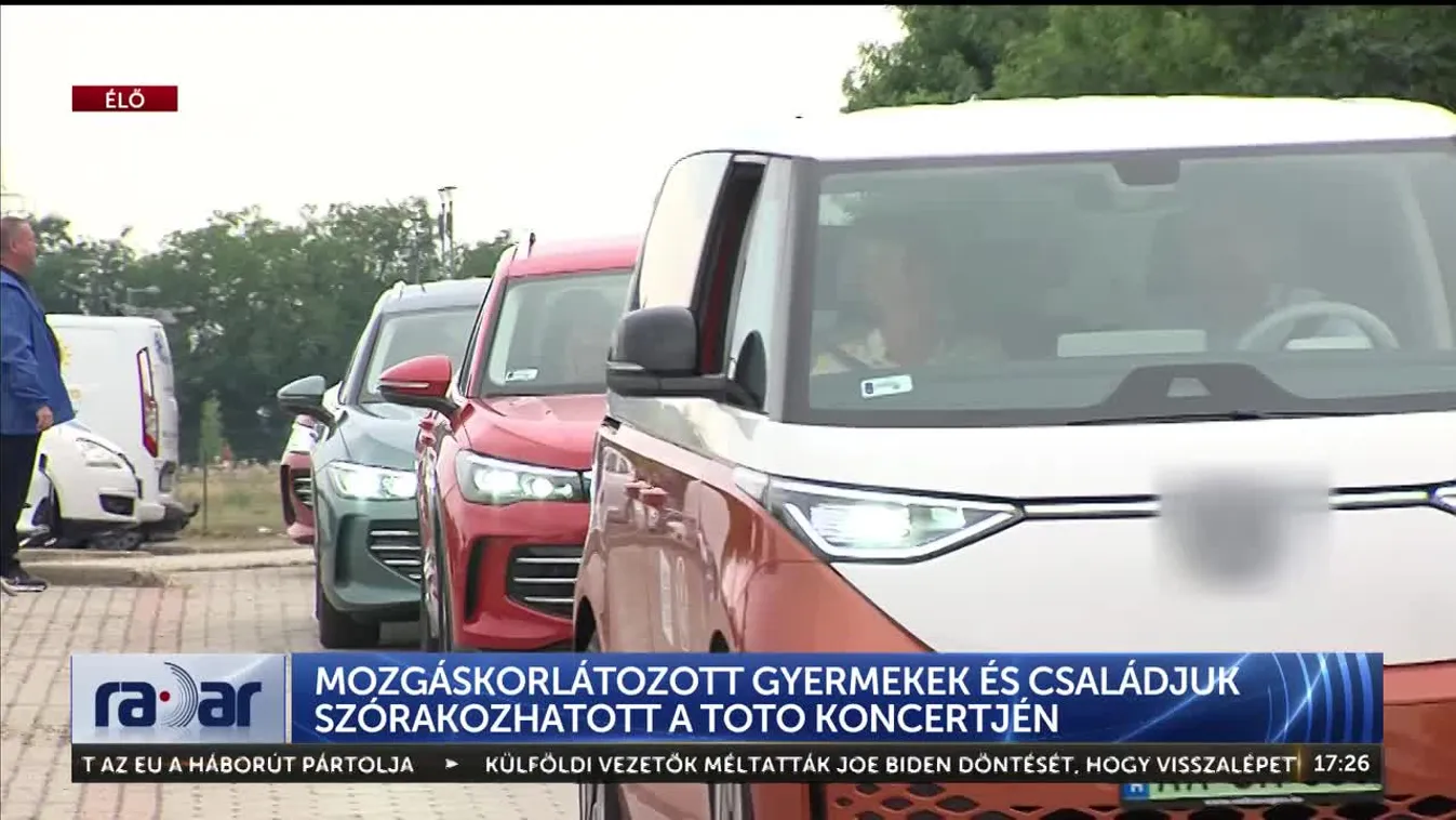 Radar - Mozgáskorlátozott gyermekek és családjuk szórakozhatott a Toto koncertjén (2024-07-22)