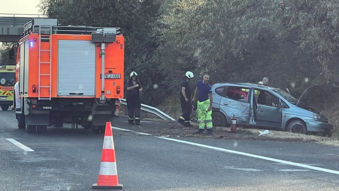 Óriási csattanás történt az M7-es autópályán