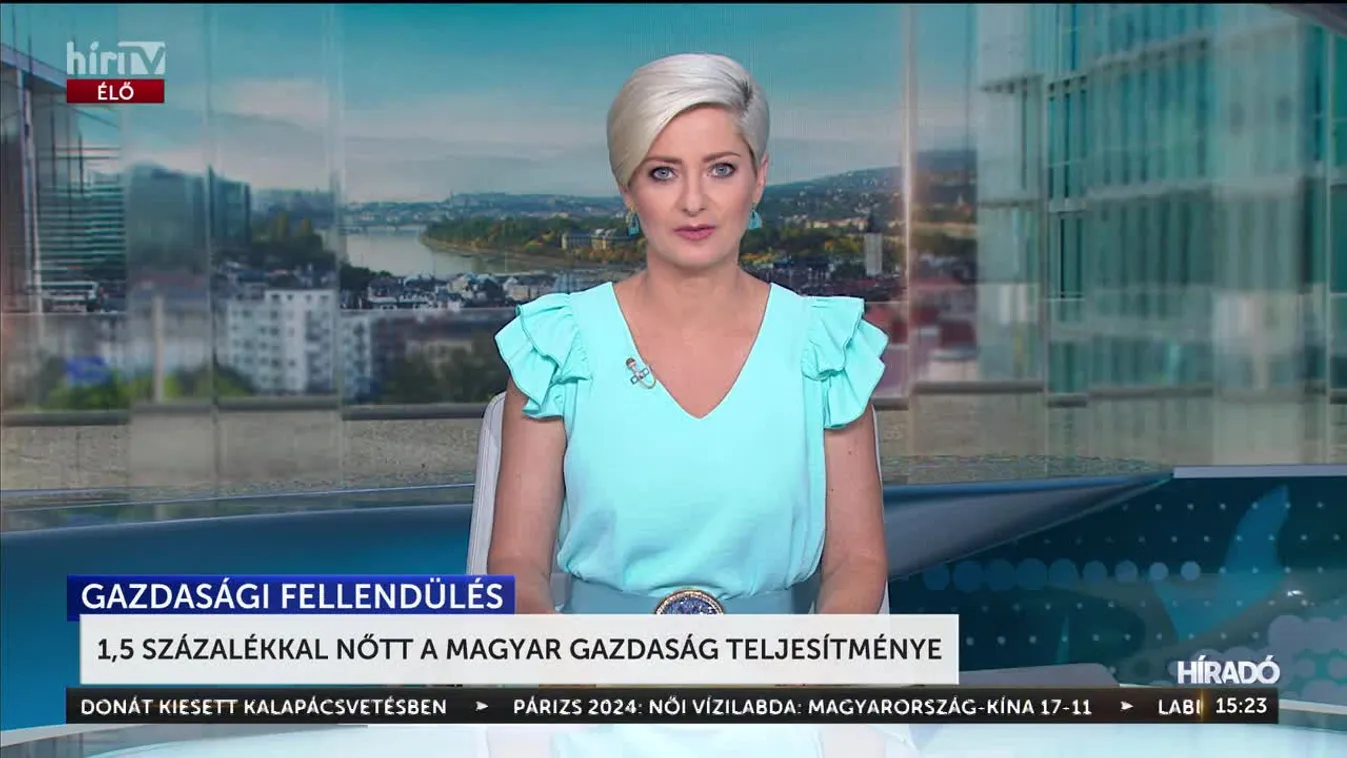 1,5 százalékkal nőtt a magyar gazdaság teljesítménye