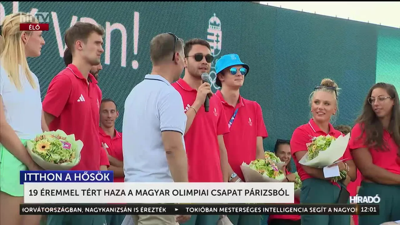 19 ÉREMMEL TÉRT HAZA A MAGYAR OLIMPIAI CSAPAT PÁRIZSBÓL