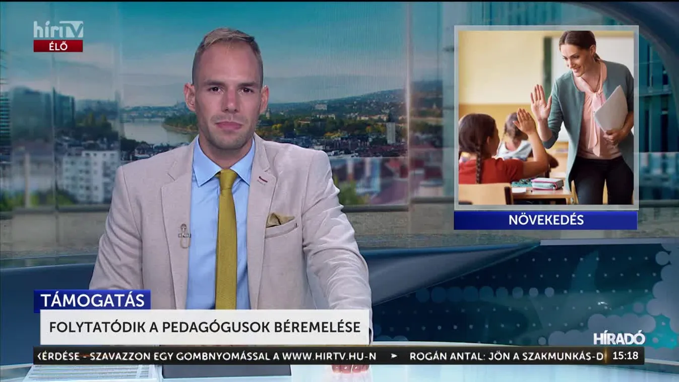 Folytatódik a pedagógusok béremelése