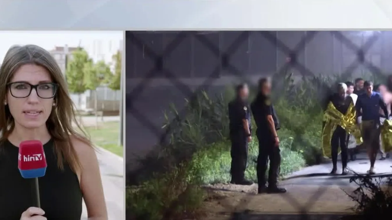 Úszva szöknek be a migránsok a spanyolországi Ceutába + videó