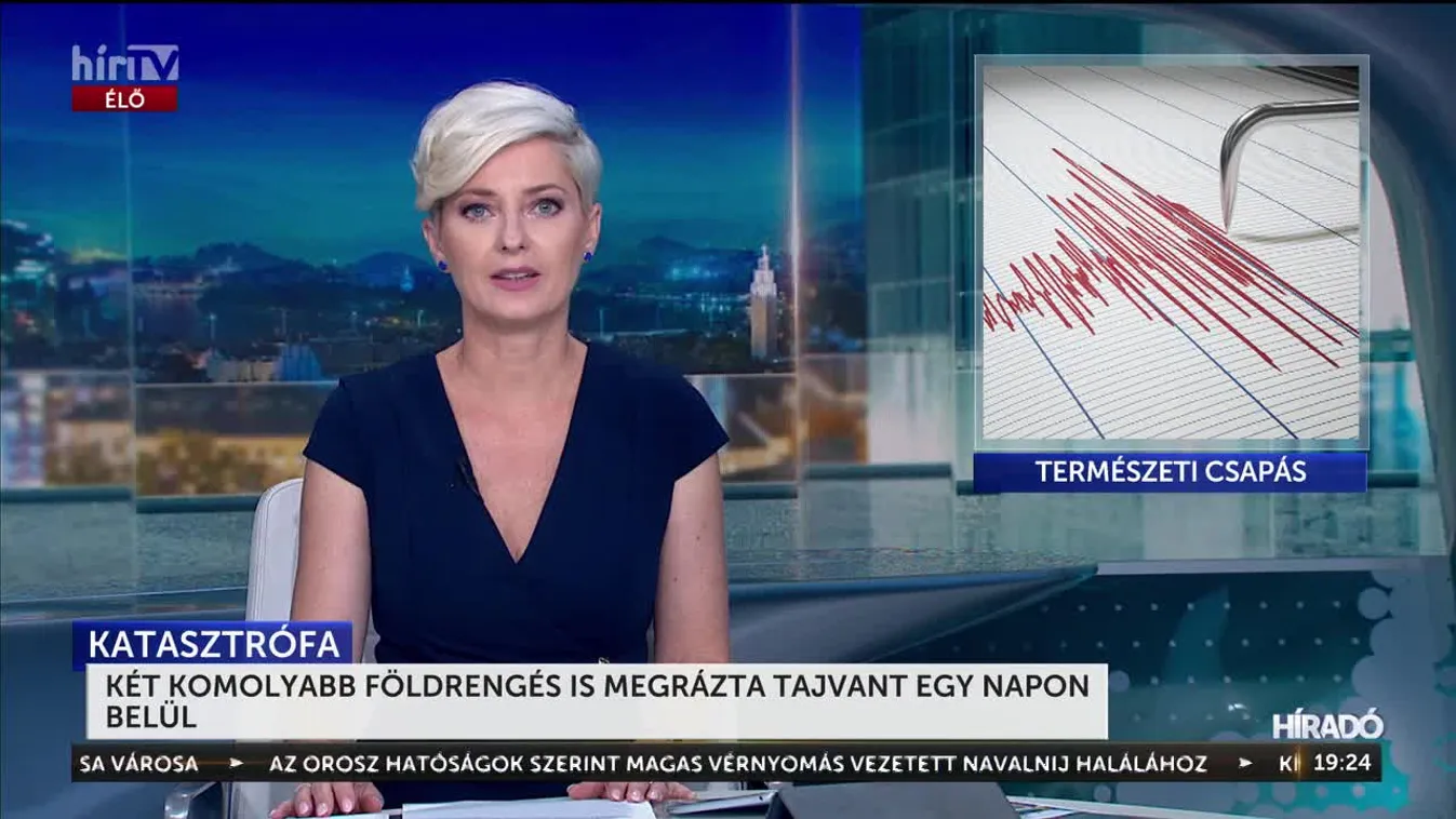 Két komolyabb földrengés is megrázta Tajvant egy napon belül