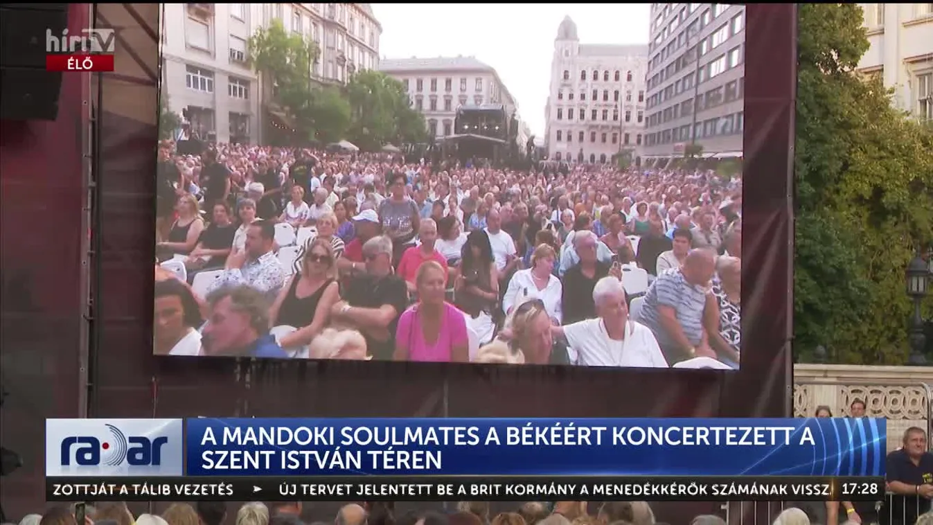 Radar - A Mándoki Soulmates a békéért koncertezett a Szent István téren (2024-08-21)