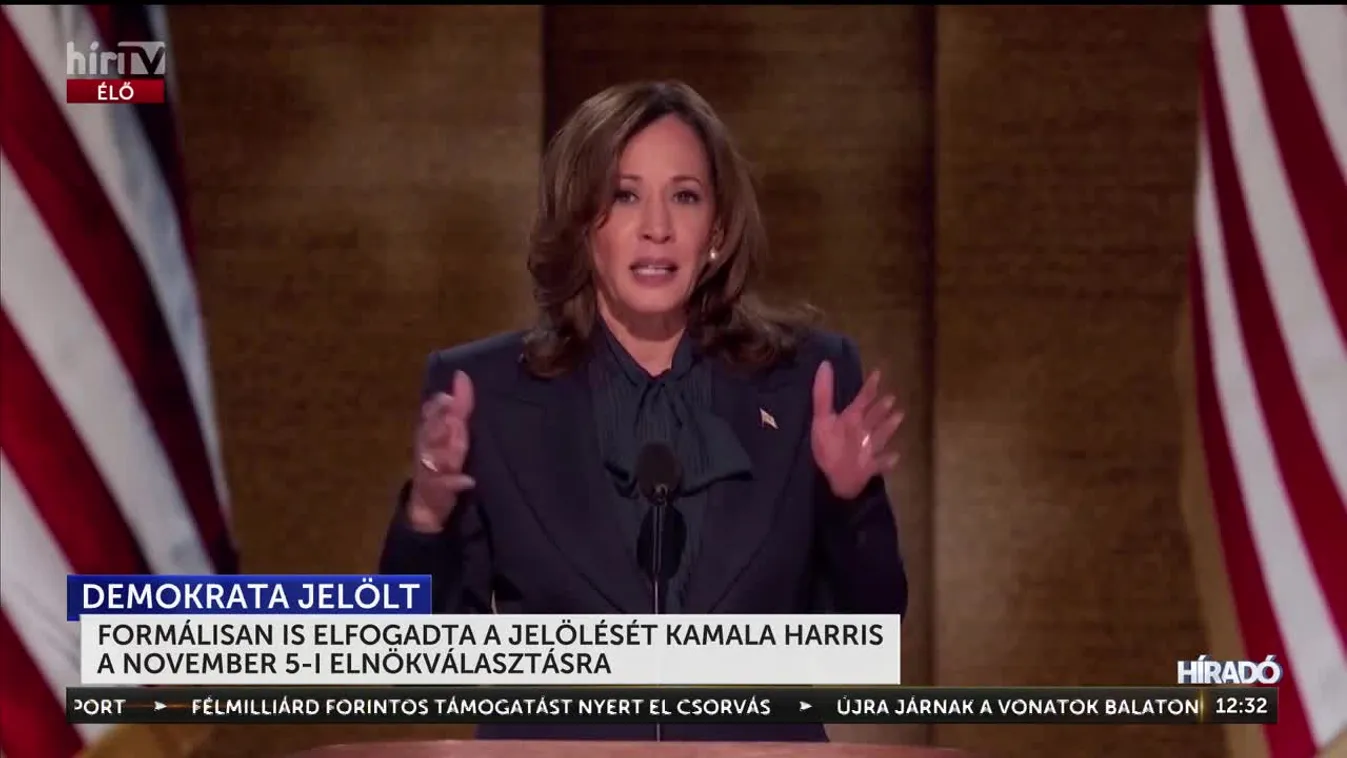 Formálisan is elfogadta a jelölését Kamala Harris a november 5-i elnökválasztásra