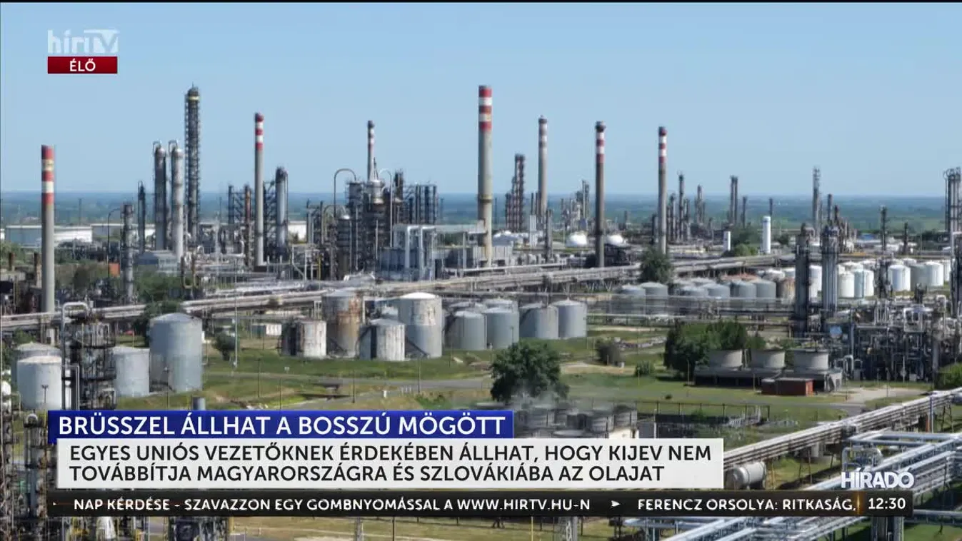 EGYES UNIÓS VEZETŐKNEK ÉRDEKÉBEN ÁLLHAT, HOGY KIJEV NEM TOVÁBBÍTJA MAGYARORSZÁGRA ÉS SZLOVÁKIÁBA AZ OLAJAT