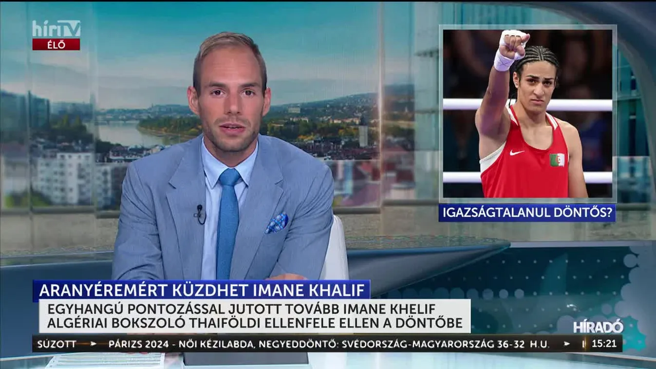 EGYHANGÚ PONTOZÁSSAL JUTOTT TOVÁBB IMANE KHELIF ALGÉRIAI BOKSZOLÓ THAIFÖLDI ELLENFELE ELLEN A DÖNTŐBE