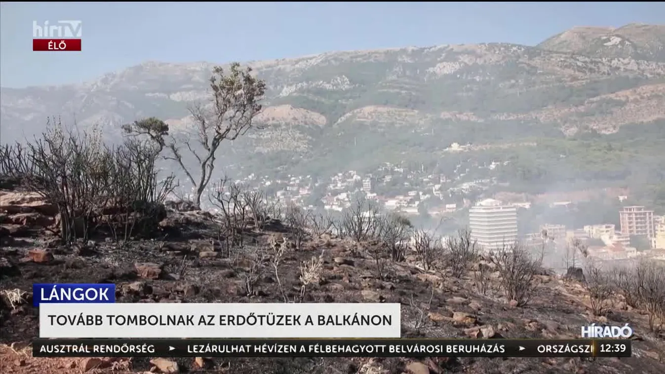 Tovább tombolnak az erdőtüzek a Balkánon