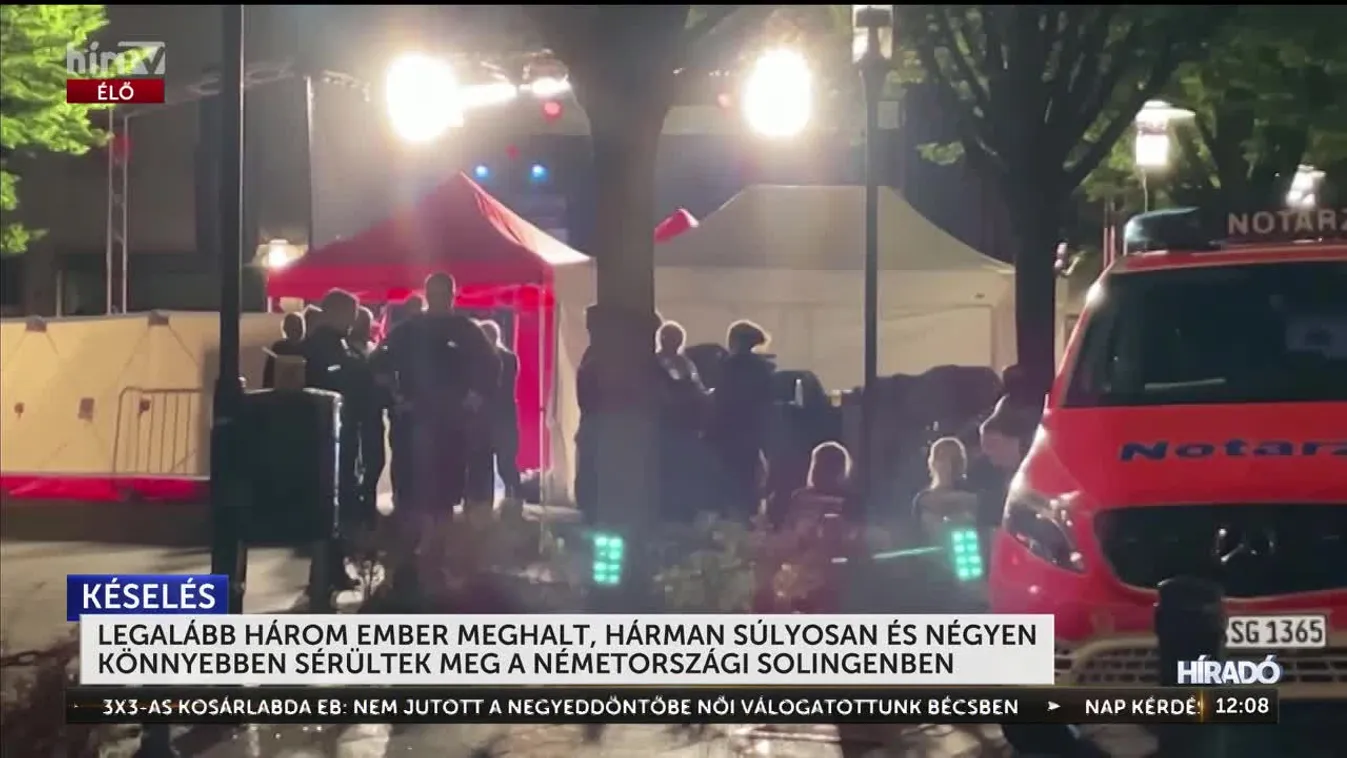 LEGALÁBB HÁROM EMBER MEGHALT, HÁRMAN SÚLYOSAN ÉS NÉGYEN KÖNNYEBBEN SÉRÜLTEK MEG A NÉMETORSZÁGI SOLINGENBEN