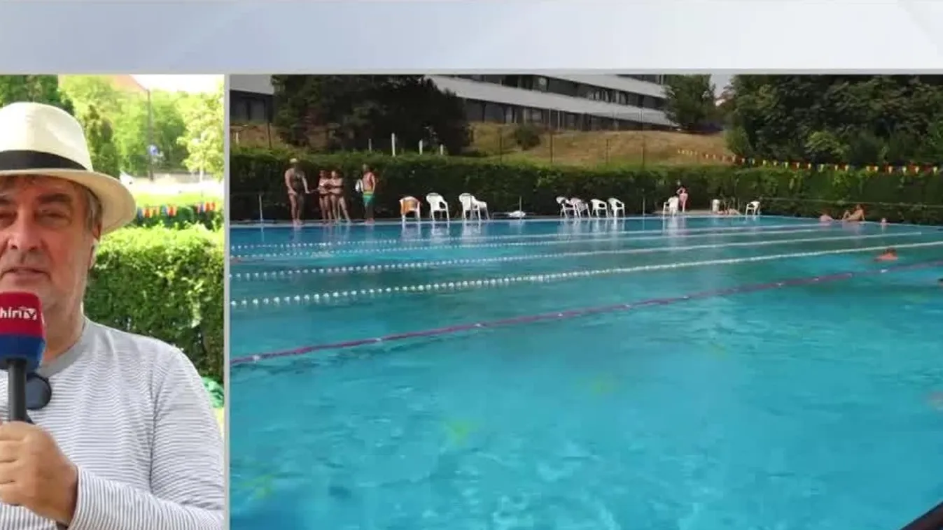 A kíméletlen forróság miatt sokan a strandon próbálnak felfrissülni + videó