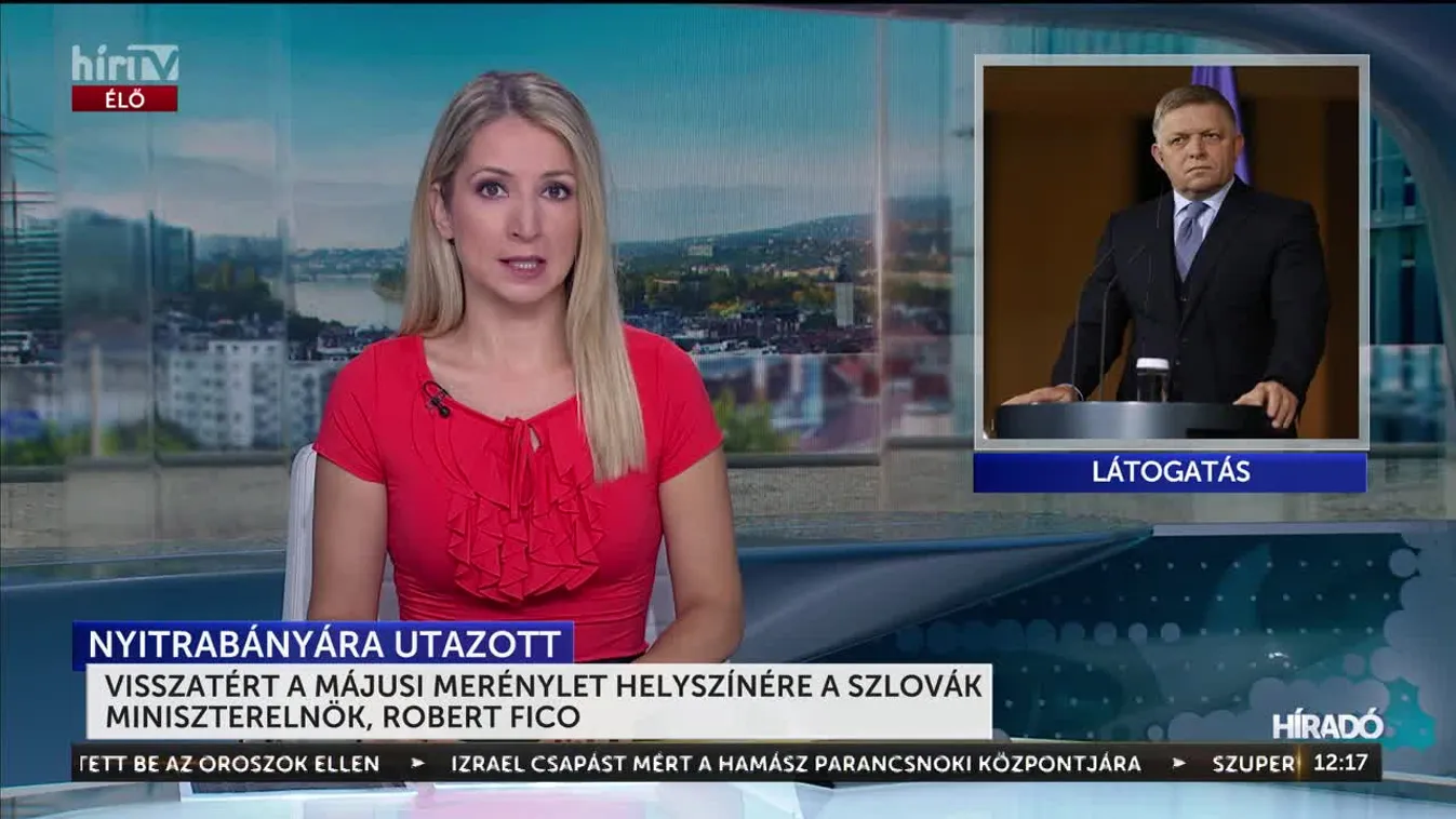 Visszatért a májusi merénylet helyszínére a szlovák miniszterelnök, Robert Fico