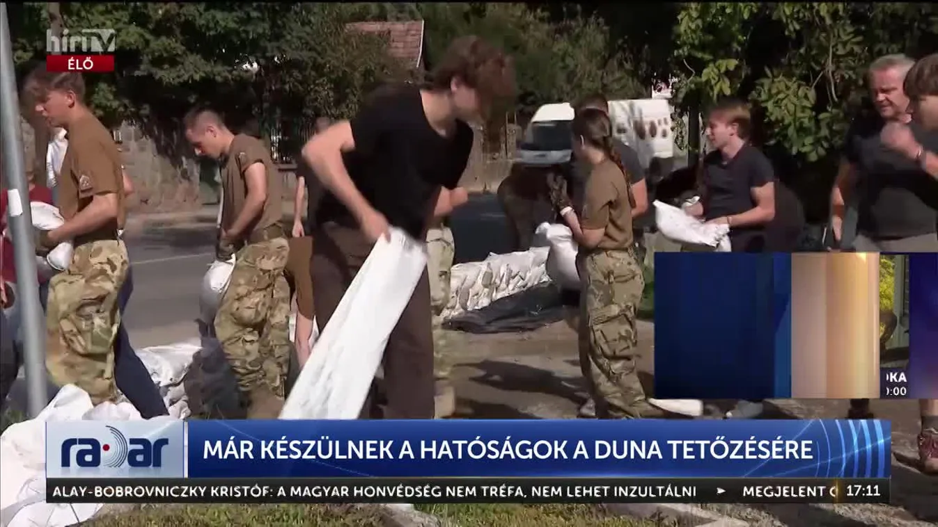 RADAR - MÁR KÉSZÜLNEK A HATÓSÁGOK A DUNA TETŐZÉSÉRE