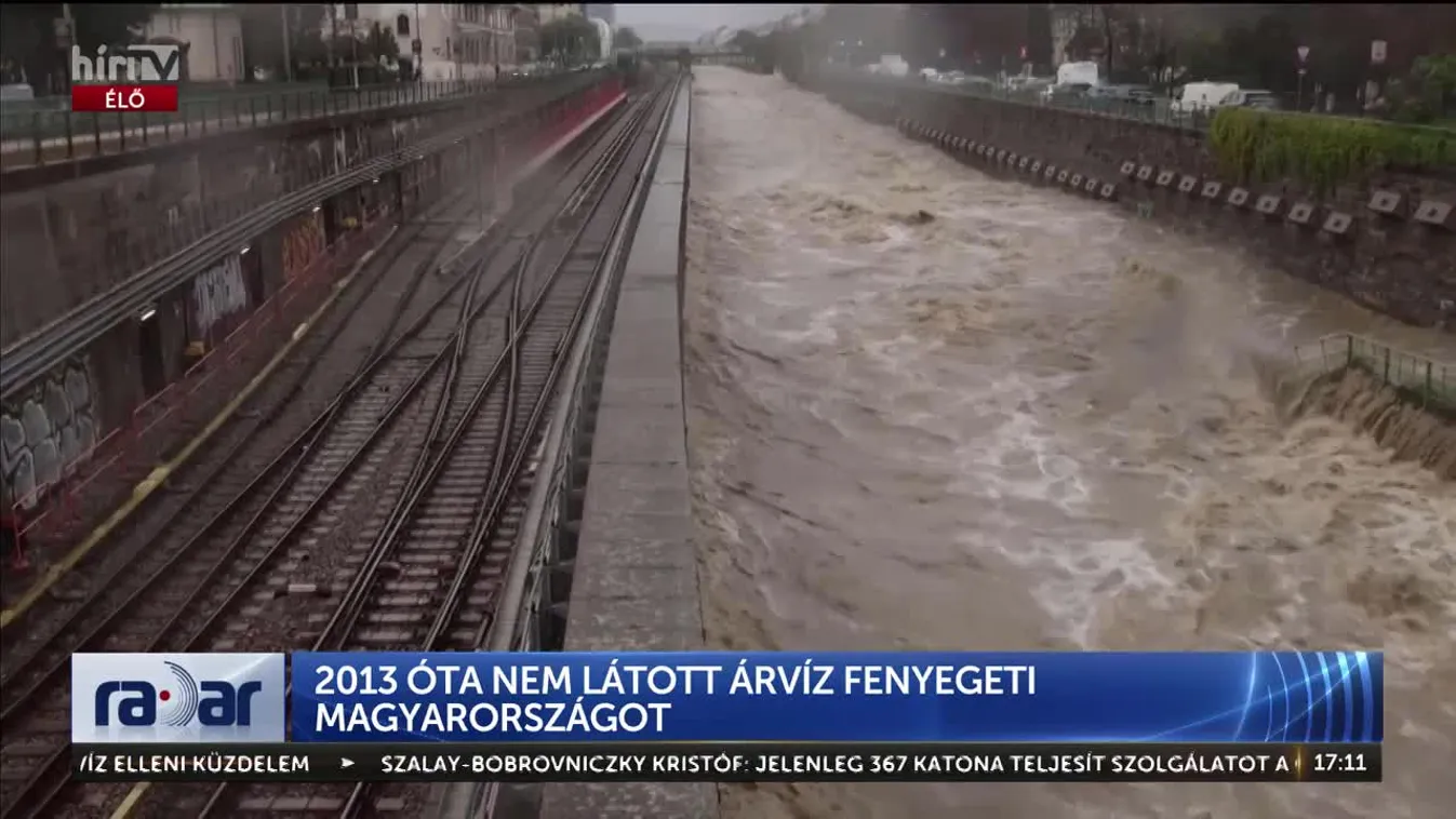 Radar - 2013 óta nem látott árvíz fenyegeti Magyarországot