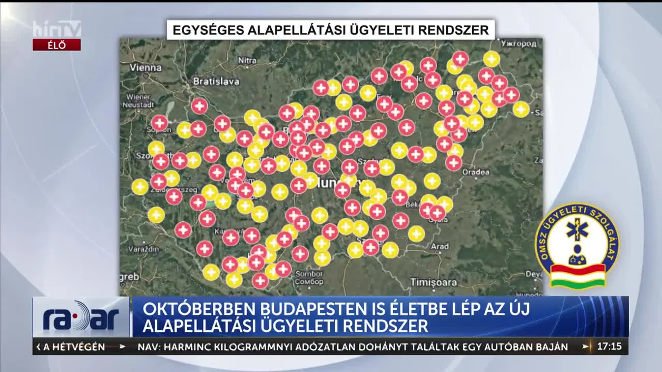 RADAR - OKTÓBERBEN BUDAPESTEN IS ÉLETBE LÉP AZ ÚJ ALAPELLÁTÁSI ÜGYELETI RENDSZER