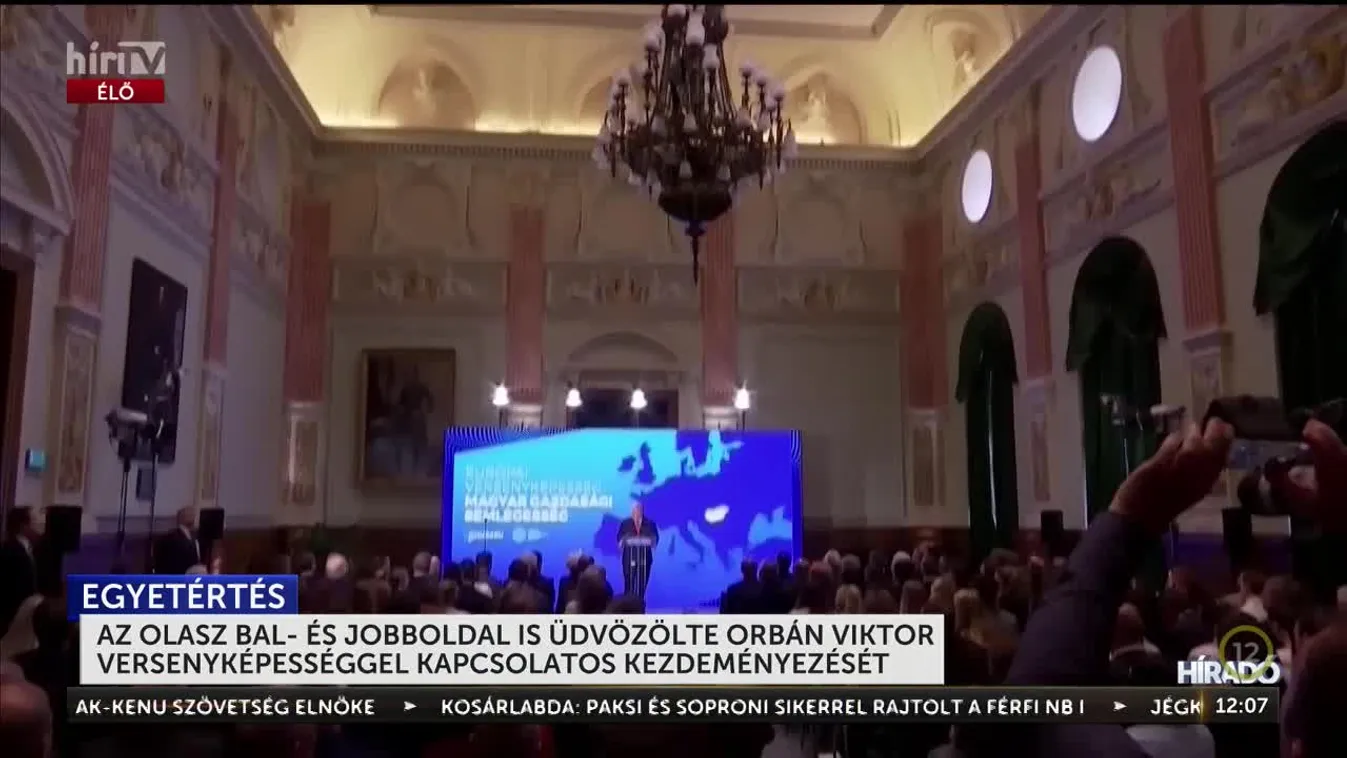 AZ OLASZ BAL- ÉS JOBBOLDAL IS ÜDVÖZÖLTE ORBÁN VIKTOR VERSENYKÉPESSÉGGEL KAPCSOLATOS KEZDEMÉNYEZÉSÉT