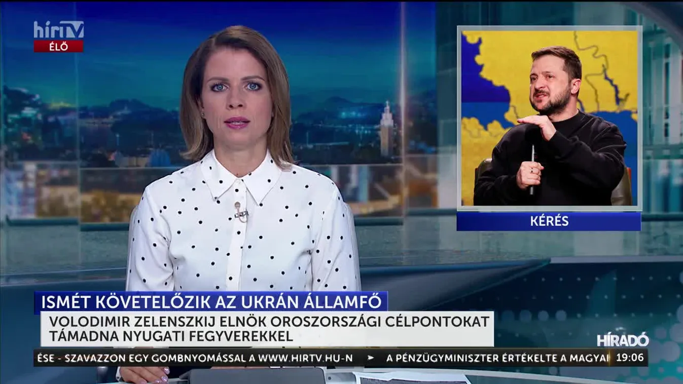Volodimir Zelenszkij elnök oroszországi célpontokat támadna nyugati fegyverekkel