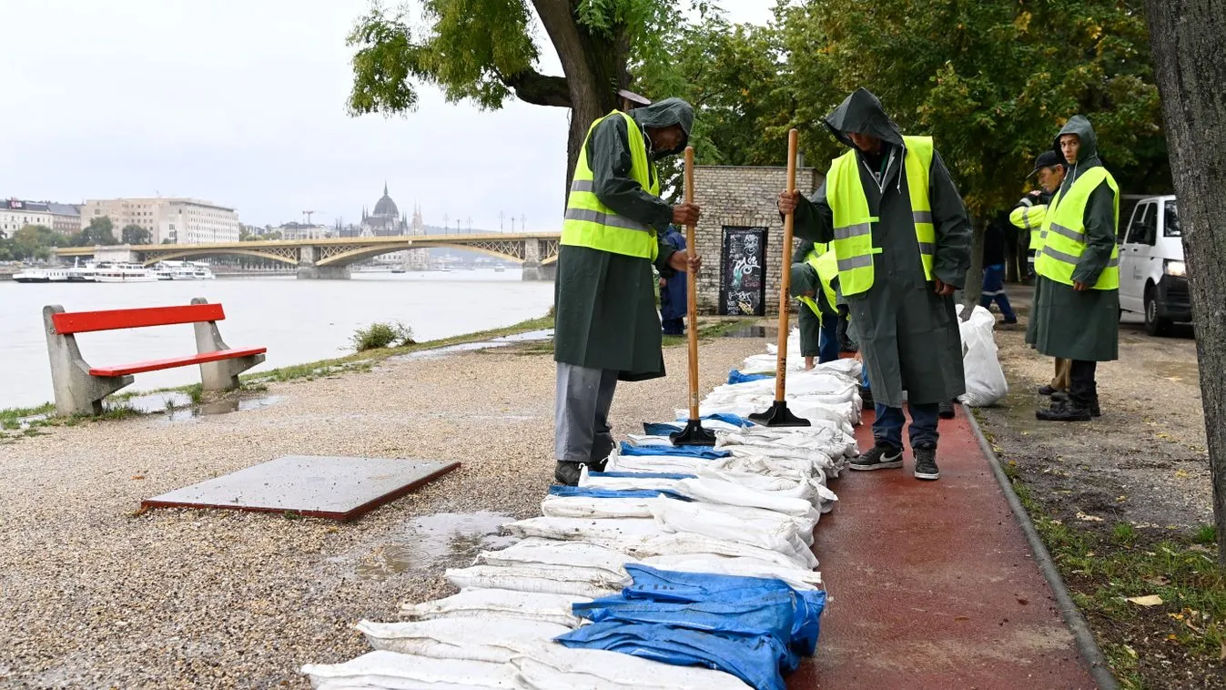 Az árvíz miatt lezárták a Margit-szigetet