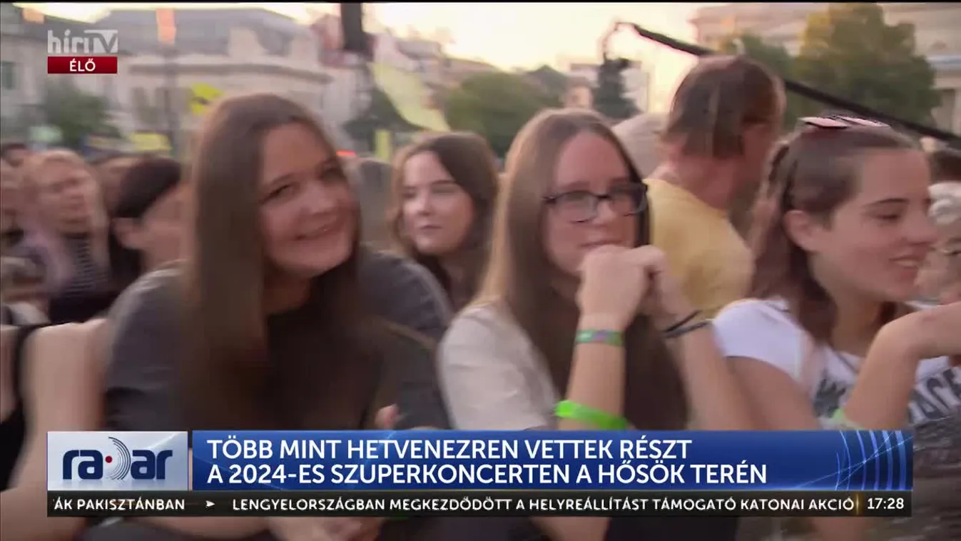 Radar - Több mint hetvenezren vettek részt a 2024-es Szuperkoncerten a Hősök terén (2024-09-23)