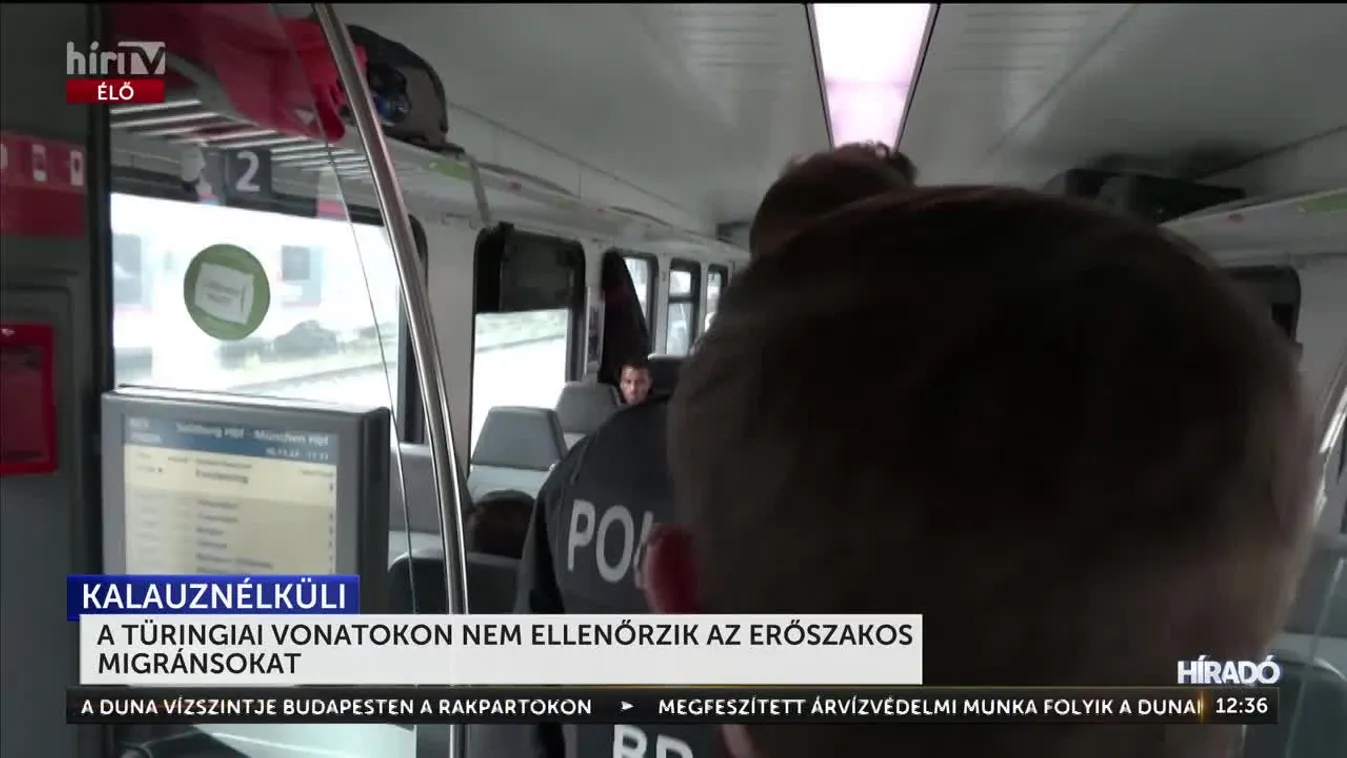 A TÜRINGIAI VONATOKON NEM ELLENŐRZIK AZ ERŐSZAKOS MIGRÁNSOKAT