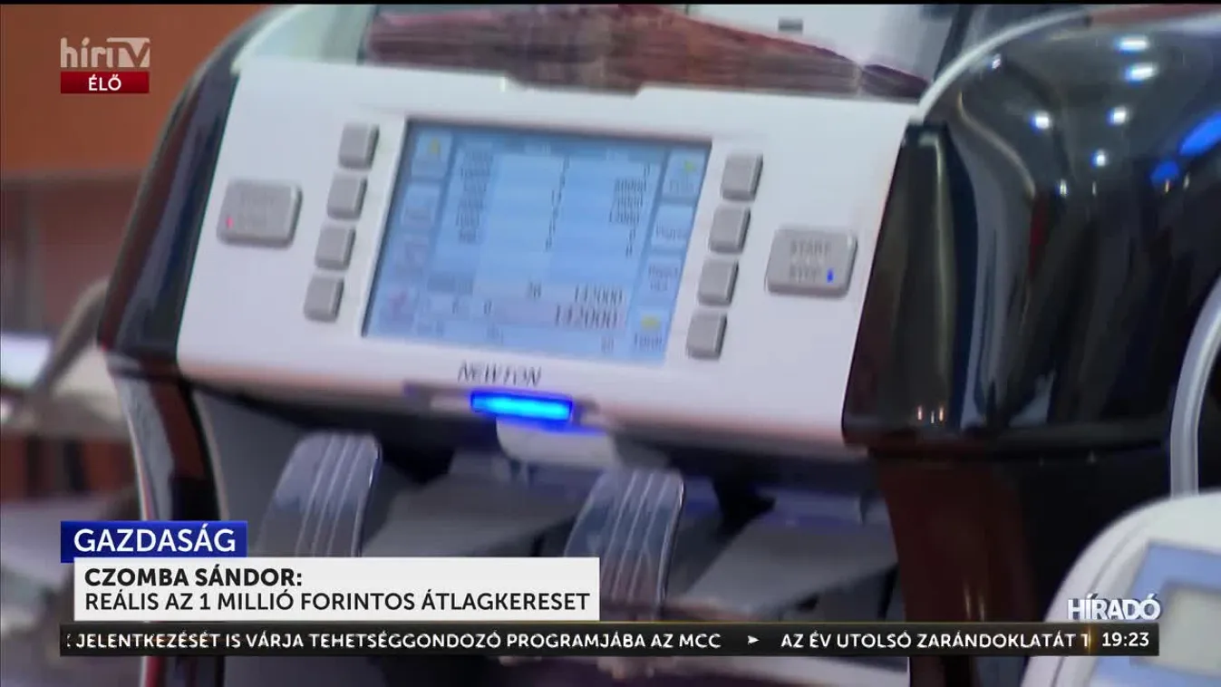 Czomba Sándor: Reális esély van arra, hogy 2028 január 1-jére 1000 eurós legyen minimálbér