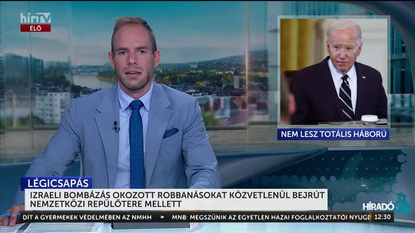 Izraeli bombázás okozott robbanásokat közvetlenül Bejrút nemzetközi repülőtere mellett