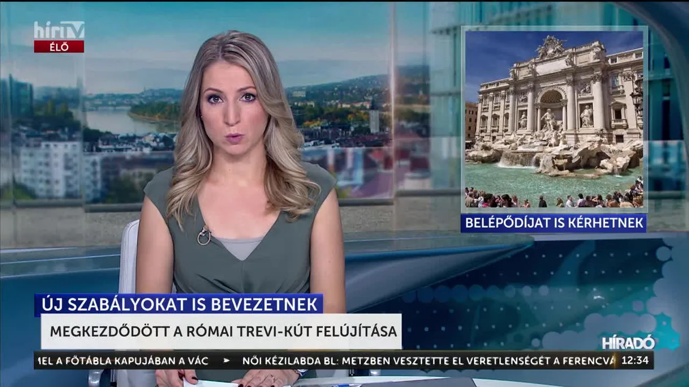 Megkezdődött a római Trevi-kút felújítása