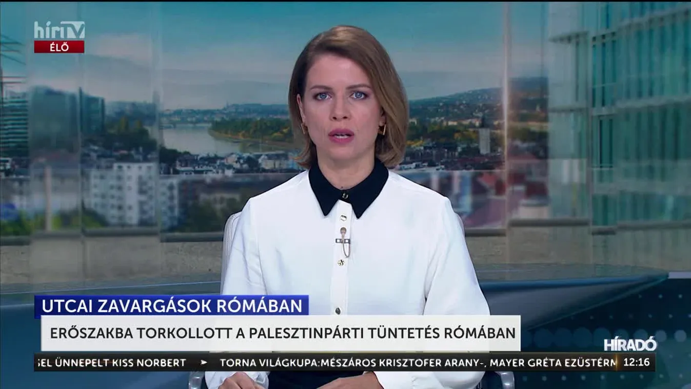 Erőszakba torkollott a palesztinpárti tüntetés Rómában