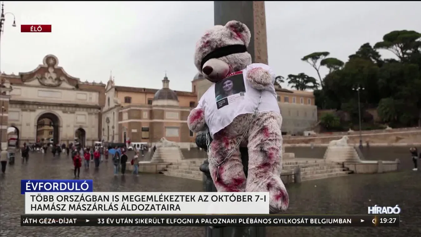 TÖBB ORSZÁGBAN IS MEGEMLÉKEZTEK AZ OKTÓBER 7-I HAMÁSZ MÁSZÁRLÁS ÁLDOZATAIRA