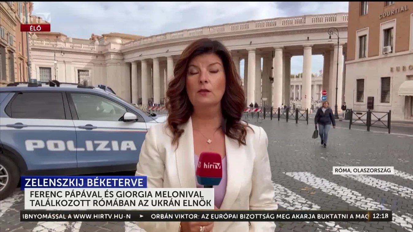 FERENC PÁPÁVAL ÉS GIORGIA MELONIVAL TALÁLKOZOTT RÓMÁBAN AZ UKRÁN ELNÖK
