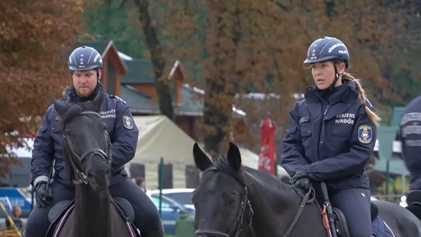 Kilenc nemzet lovas rendőrei tették próbára tudásukat + videó
