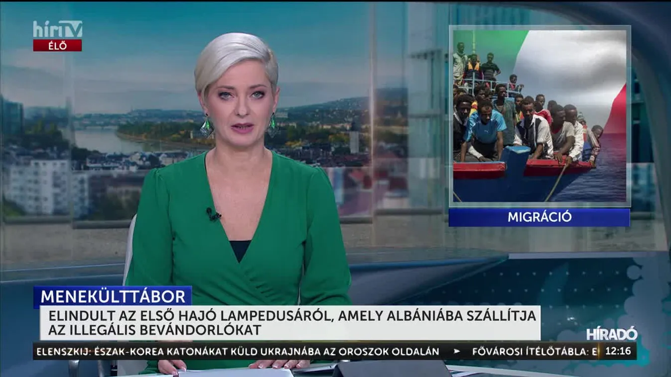 Elindult az első hajó Lampedusáról, amely Albániába szállítja az illegális bevándorlókat