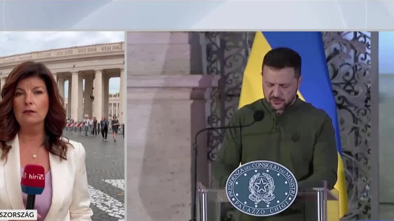 Ferenc pápával és Giorgia Melonival találkozott Rómában az ukrán elnök + videó