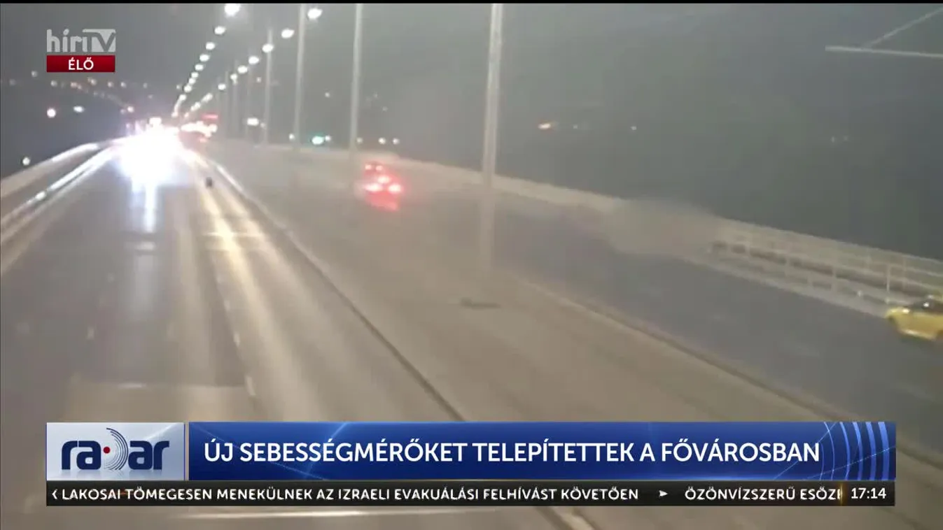 Radar - Új sebességmérőket telepítettek a fővárosban (2024-10-30)