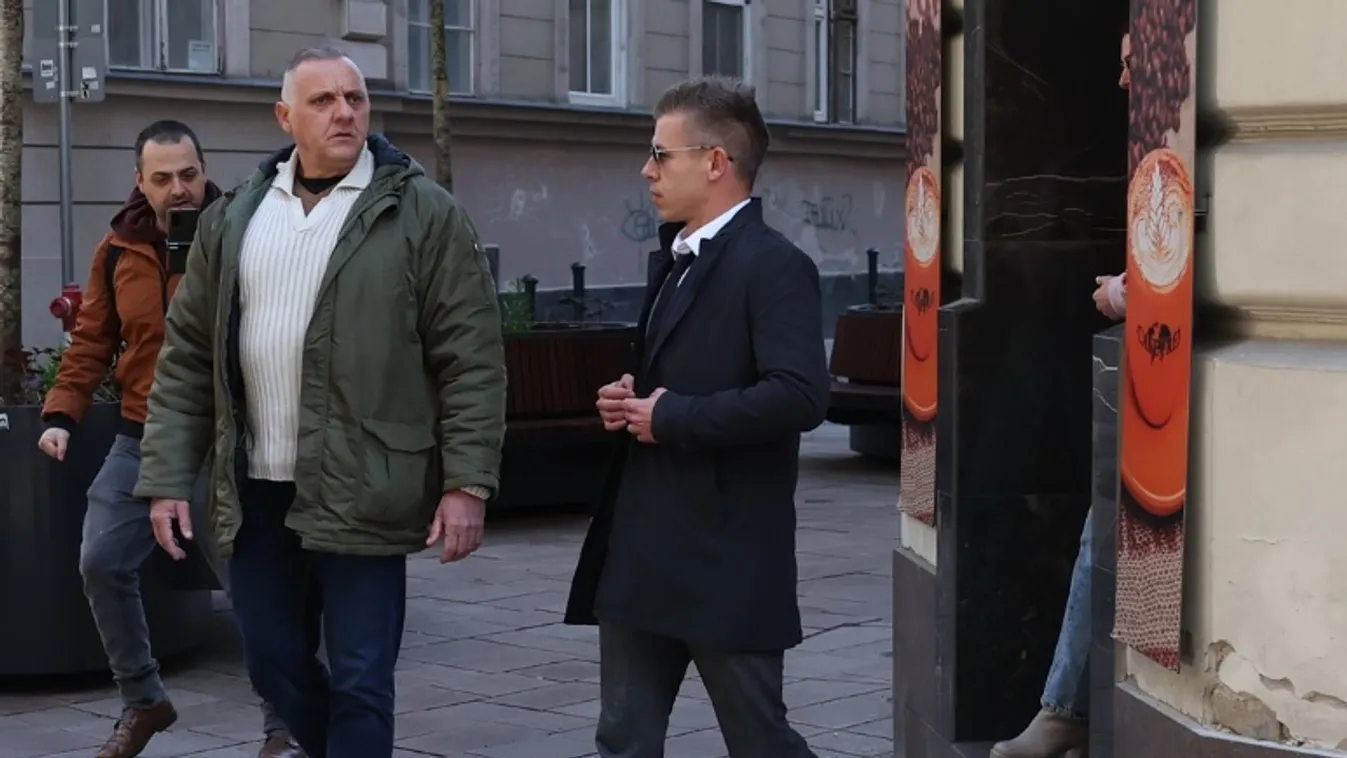 Bár tagadja, de kávézni is testőrrel megy Magyar Péter