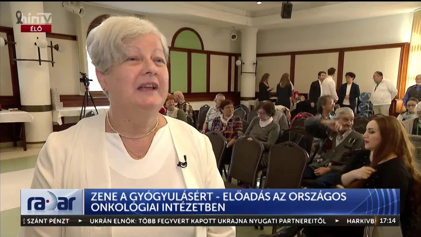 RADAR - ZENE A GYÓGYULÁSÉRT - ELŐADÁS AZ ORSZÁGOS ONKOLÓGIAI INTÉZETBEN