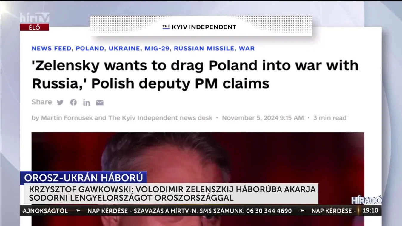 KRZYSZTOF GAWKOWSKI: VOLODIMIR ZELENSZKIJ HÁBORÚBA AKARJA SODORNI LENGYELORSZÁGOT OROSZORSZÁGGAL