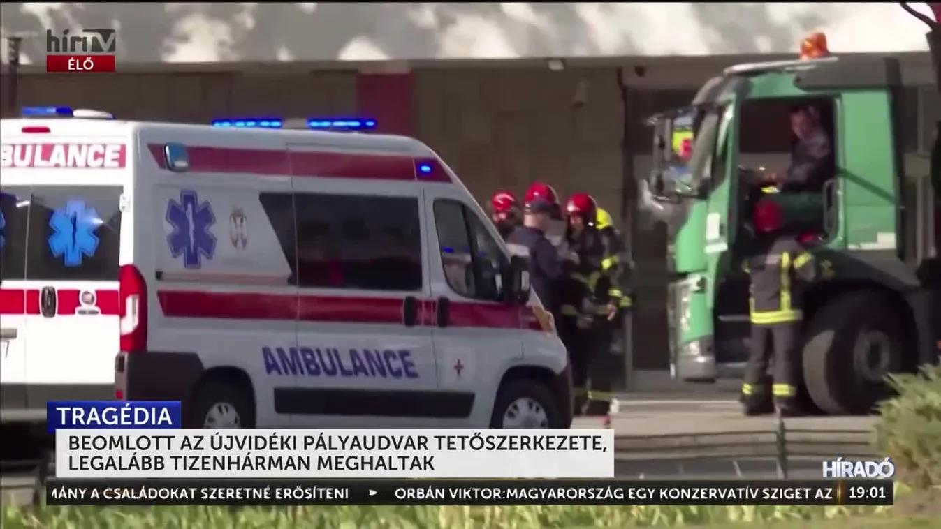 Beomlott az újvidéki pályaudvar tetőszerkezete, legalább tizenhárman meghaltak