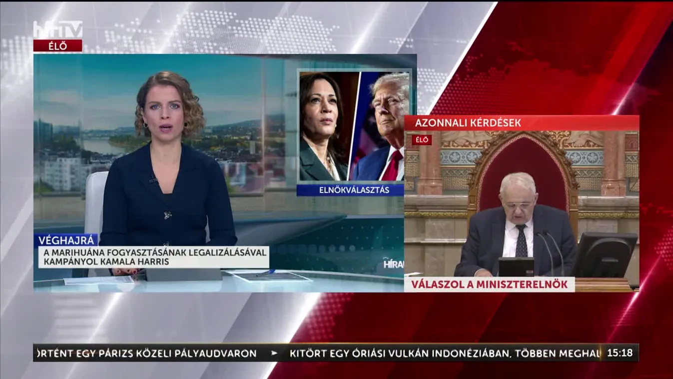 A MARIHUÁNA FOGYASZTÁSÁNAK LEGALIZÁLÁSÁVAL KAMPÁNYOL KAMALA HARRIS