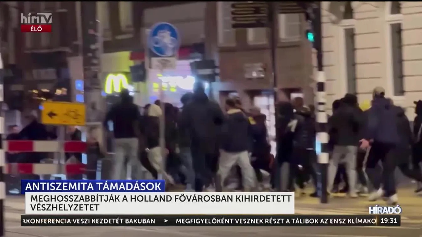 MEGHOSSZABBÍTJÁK A HOLLAND FŐVÁROSBAN KIHIRDETETT VÉSZHELYZETET