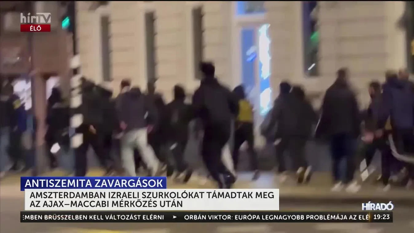 AMSZTERDAMBAN IZRAELI SZURKOLÓKAT TÁMADTAK MEG AZ AJAX–MACCABI MÉRKŐZÉS UTÁN