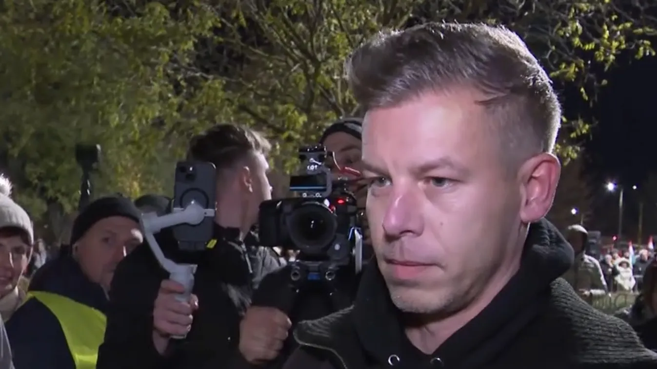 Válaszok helyett énekelni kezdett Magyar Péter a HírTV riporterének + videó