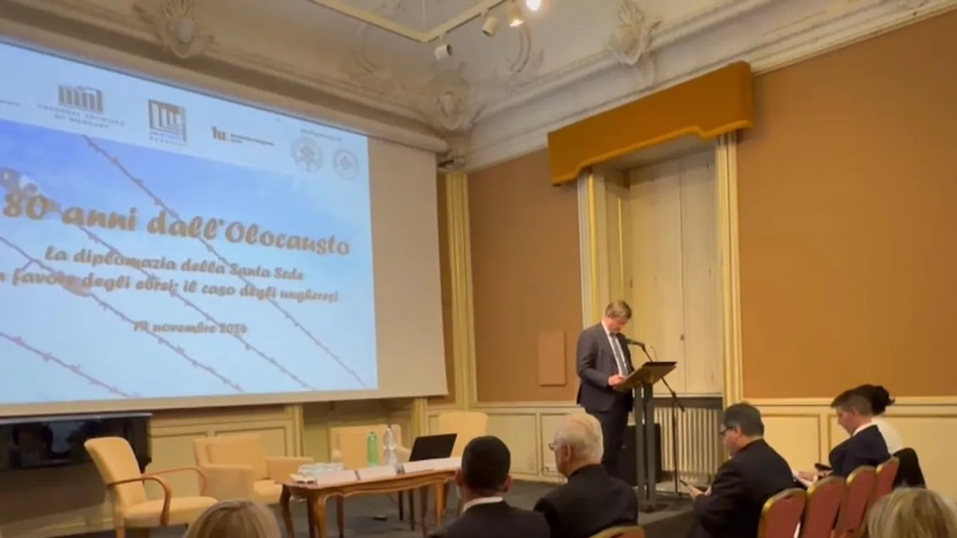 A nyolcvan évvel ezelőtt történt holokausztra emlékeztek Rómában  + videó