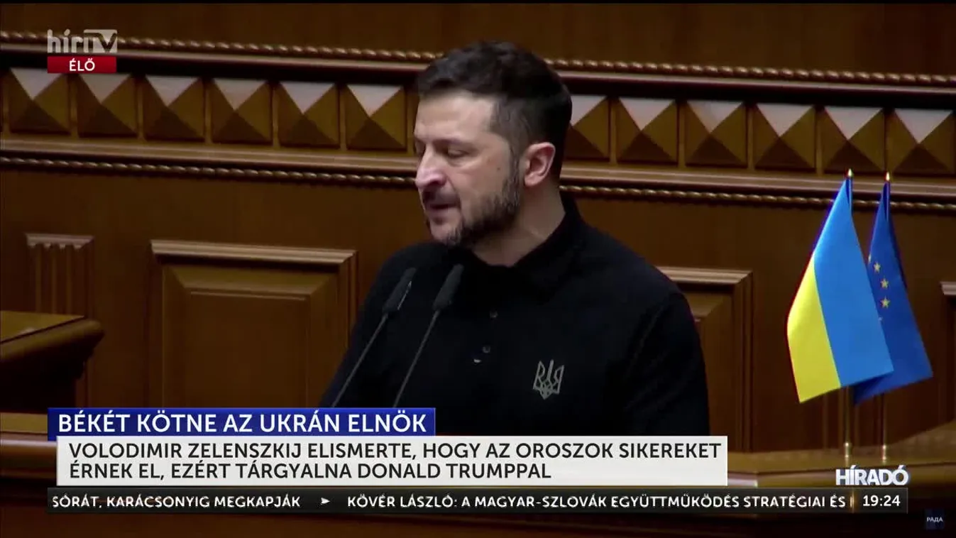Volodimir Zelenszkij elismerte, hogy az oroszok sikereket érnek el, ezért tárgyalna Donald Trumppal