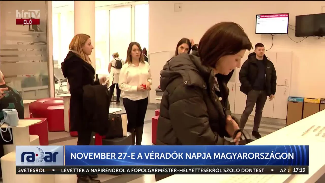 Radar - November 27-e a véradók napja Magyarországon