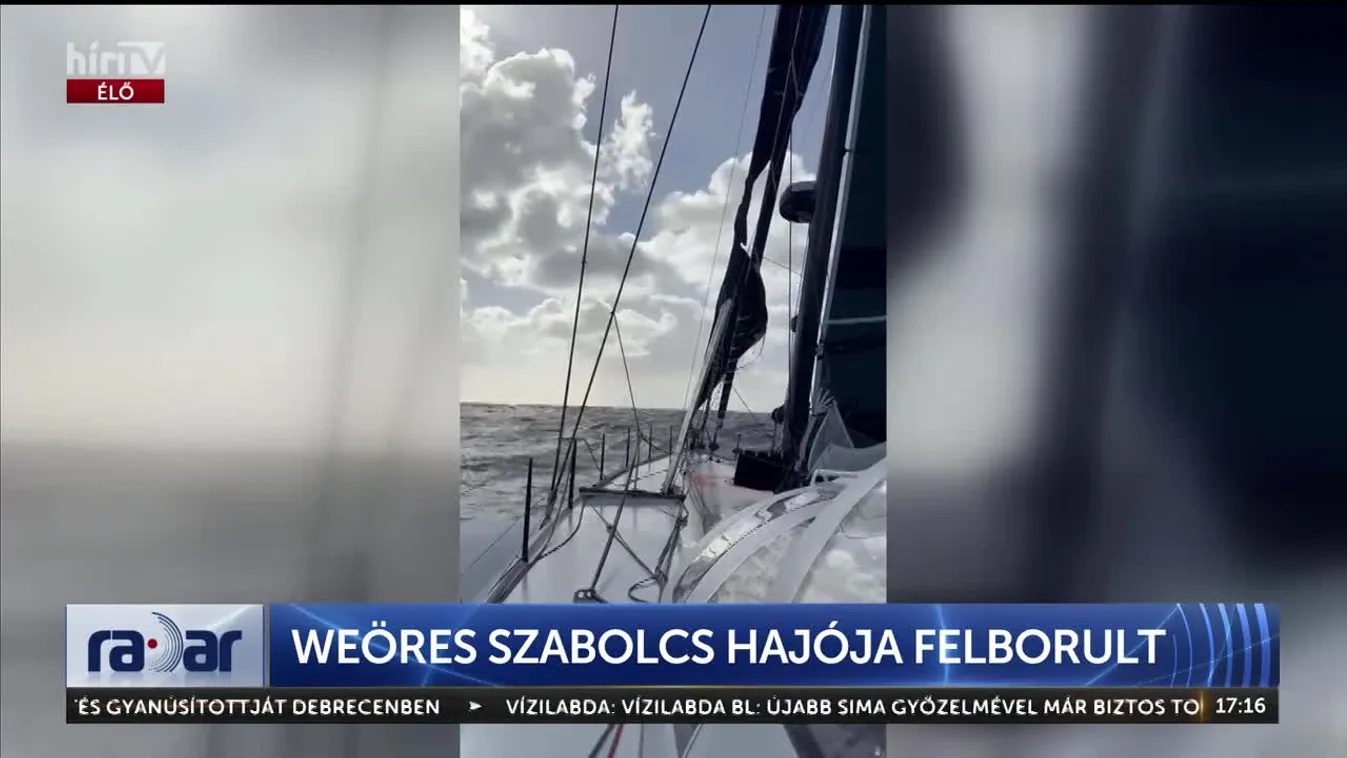 Radar - Weöres Szabolcs hajója felborult